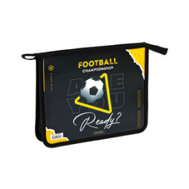 Папка д/тетрадей А5 1 отд. "Football", пластик, на молнии ArtSpace 