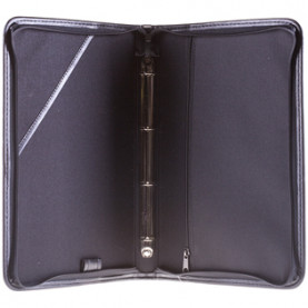 Папка деловая Verona. кожзам, на молнии, 4 кольца, Спейс