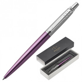 Ручка шариковая Parker Jotter Victoria Violet CT, синий стержень