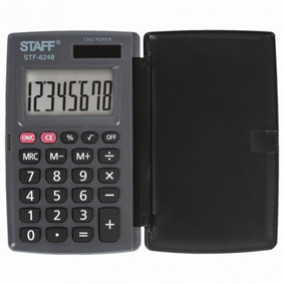 Калькулятор карманный STAFF STF-6248 (104х63мм), 8 разр.